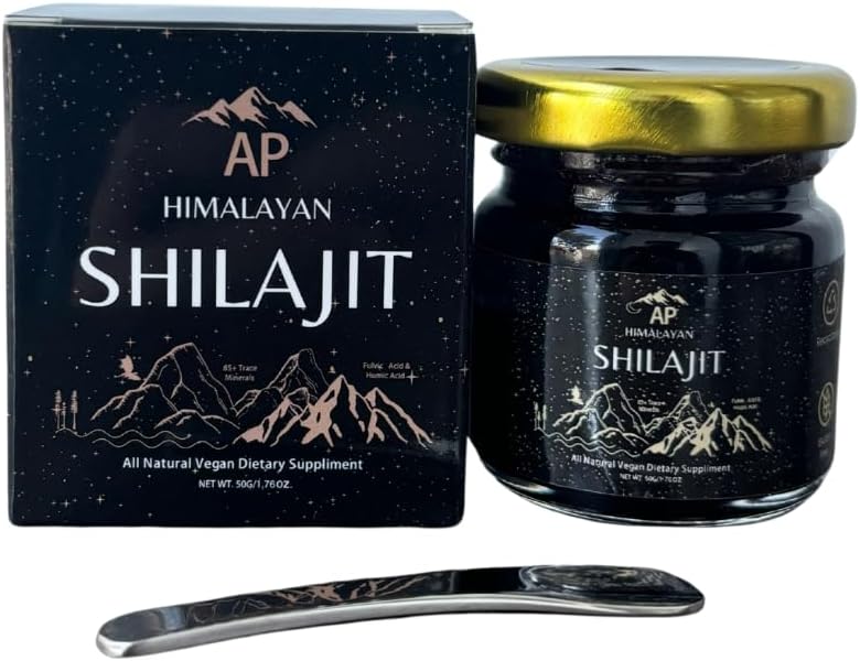 50 Grams 100% Pure Shilajit Rich in 85+ Minerals & Fulvic Acid | Supports Energy, Vitality & Focus - Support Immune System