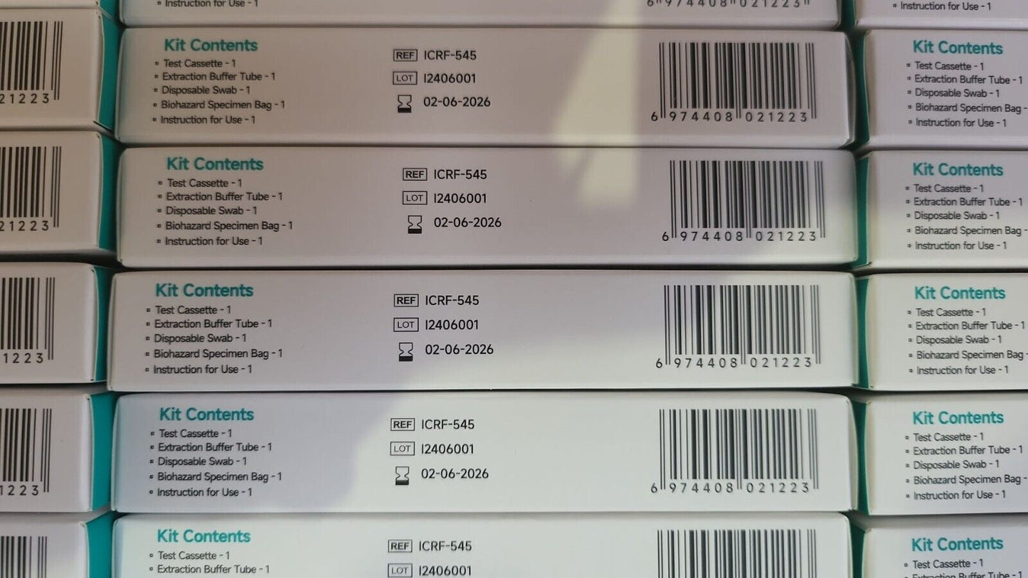 5Pack | Fanttest 4-in-1 Rapid Home Test | RSV, Flu A/B, & COVID - 19