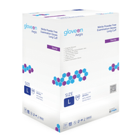 4 Boxes | Aegis Sterile Nitrile Exam Gloves | Long Cuff | 200 Pairs