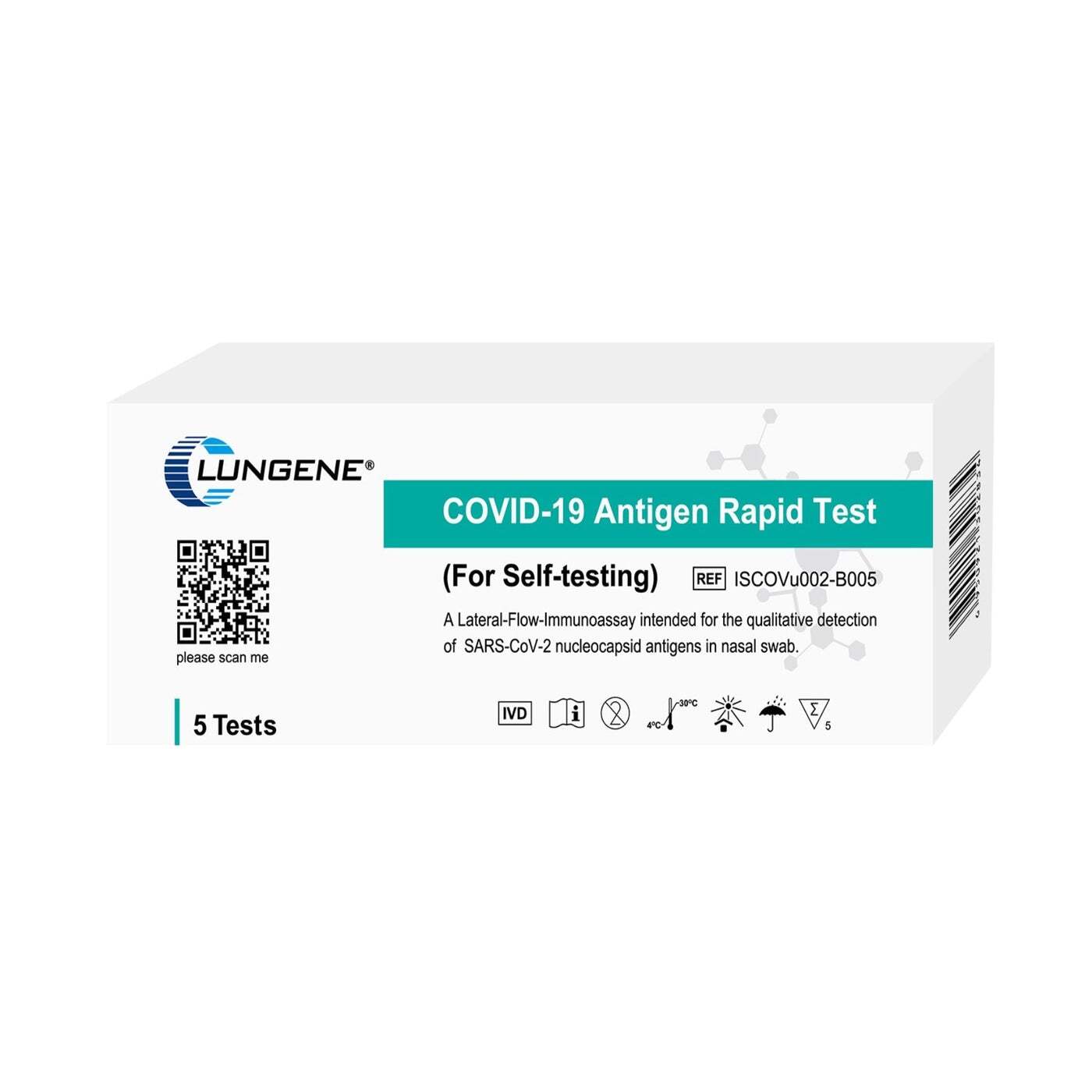 Bundle Deal | Clungene COVID-19 Rapid Antigen Test (25 Pack) + 100pcs Blue Surgical Face Masks