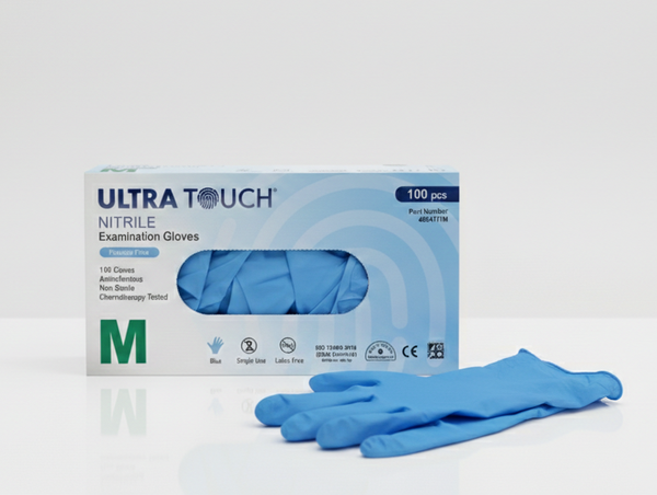 1000pcs | Ultra Touch Nitrile | S, M, L XL, XXL | Blue Nitrile Gloves | Powder-Free