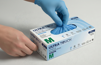 1000pcs | Ultra Touch Nitrile | S, M, L XL, XXL | Blue Nitrile Gloves | Powder-Free