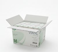 1000pcs (M) Ultrafresh Clear Vinyl PF Gloves  | Powder-free | Medical