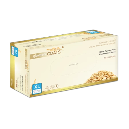 1000PCS | COATS® Colloidal Oatmeal Coated | Nitrile Exam Gloves