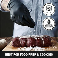 1000pcs | Small | Black Heavy-Duty Nitrile Gloves ( Powder-Free)