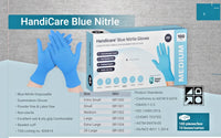 1000pcs | S, M, L XL, XXL | Blue Nitrile Gloves | Powder-Free