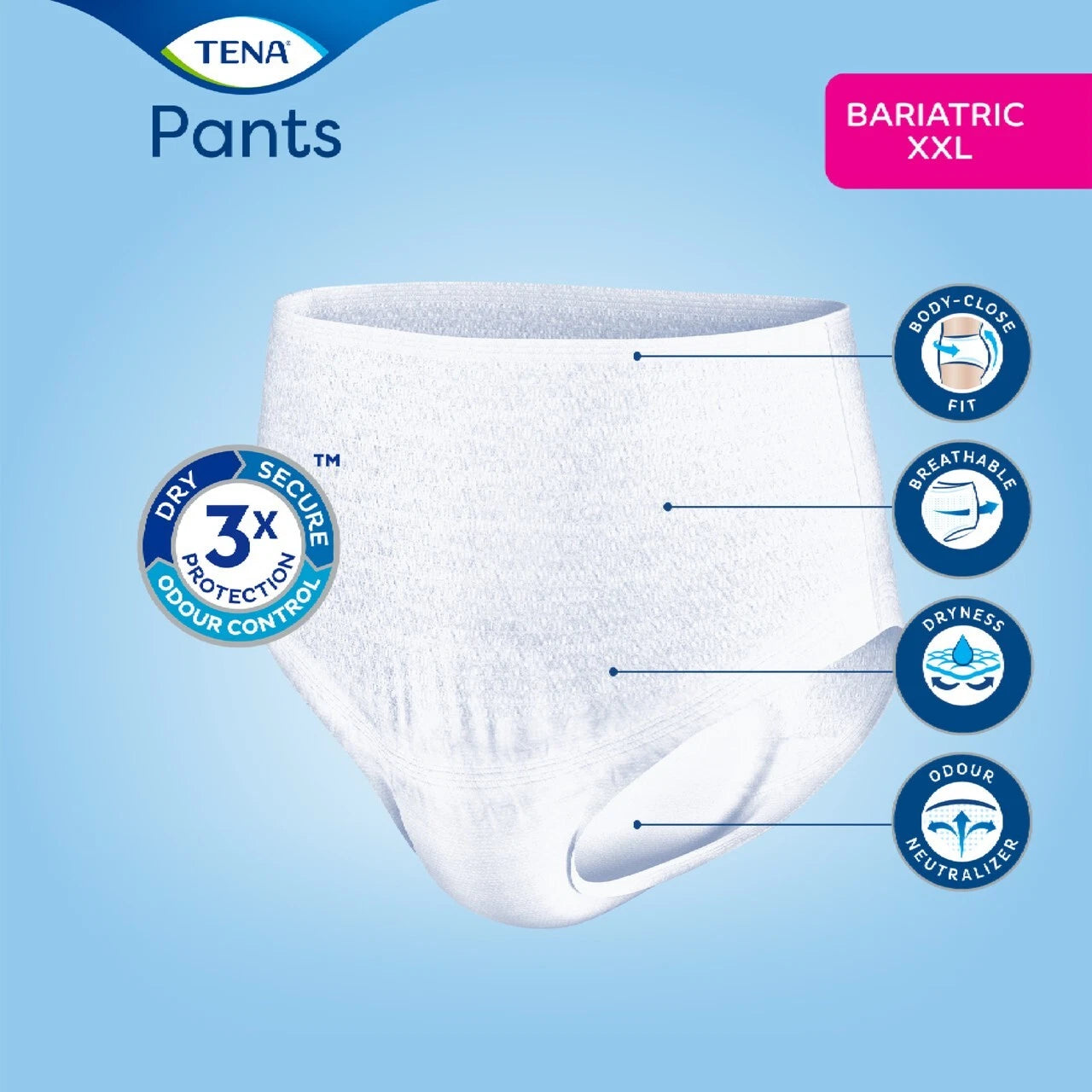 3XL (32-Pack) Tena Stretch Bariatric Diaper