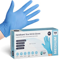 1000pcs | S, M, L XL, XXL | Blue Nitrile Gloves | Powder-Free