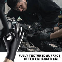 500pcs Work Gloves XXL Heavyduty Black Nitrile Medical Food Mechanic Industrial Spa
